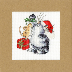 Cross stitch kit Margaret Sherry - Under The Mistletoe - Bothy Threads