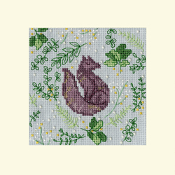 Cross stitch kit Jade Mosinski Christmas Cards - Scandi Fox - Bothy Threads