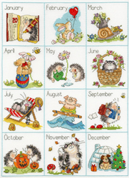 Cross stitch kit Margaret Sherry - Calendar Creatures - Bothy Threads