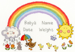 Cross stitch kit June Armstrong - Rainbow Baby - Bothy Threads
