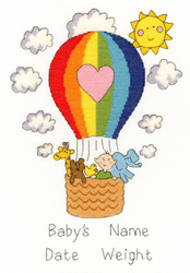 Cross stitch kit June Armstrong - Balloon Baby - Bothy Threads