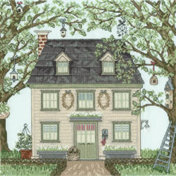 Cross stitch kit Sally Swannell - Country House - Bothy Threads