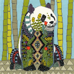 Cross stitch kit Sharon Turner - Jewelled Panda - Bothy Threads