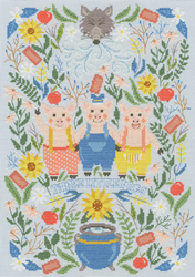 Borduurpakket Vesna Skornsek - Three Little Pigs - Bothy Threads