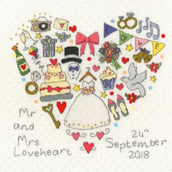 Cross stitch kit Wedding Samplers - The Big Day! - Bothy Threads