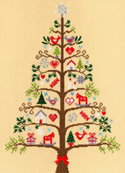 Cross stitch kit Christmas - Scandi Tree - Bothy Threads