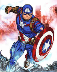 Marvel Avengers Cap in Action - Camelot Dotz