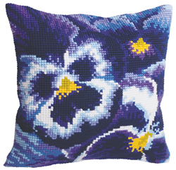 Cushion cross stitch kit Hiver - Collection d'Art