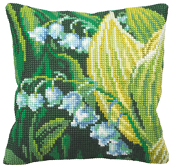 Kussen borduurpakket Muguet Droite - Collection d'Art