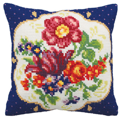 Cushion cross stitch kit Meissem Droite - Collection d'Art