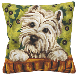 Cushion cross stitch kit Westy - Collection d'Art