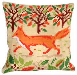 Kussen borduurpakket Red Fox - Collection d'Art