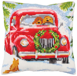 Cushion cross stitch kit Into the Woods - Collection d'Art