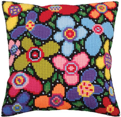 Kussen borduurpakket Flower Glade  - Collection d'Art