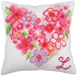 Cushion cross stitch kit For You I - Collection d'Art