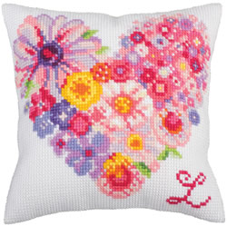 Cushion cross stitch kit For You II - Collection d'Art