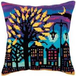 Cushion cross stitch kit Twilight - Collection d'Art