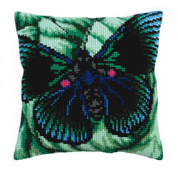 Kussen borduurpakket Butterfly - Collection d'Art