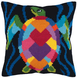 Cushion cross stitch kit Sea Mosaic - Collection d'Art