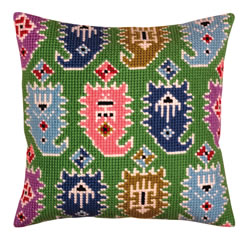 Cushion cross stitch kit Paisley - Collection d'Art