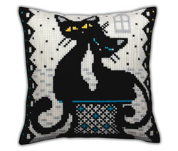 Cushion cross stitch kit Love - Collection d'Art