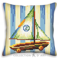 Cushion cross stitch kit Nostalgia - Collection d'Art