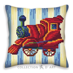 Cushion cross stitch kit Nostalgia - Collection d'Art