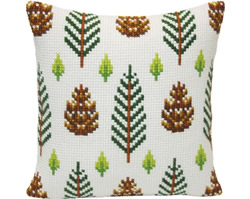 Cushion cross stitch kit Strobiles - Collection d'Art