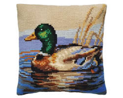 Cushion cross stitch kit Drake - Collection d'Art