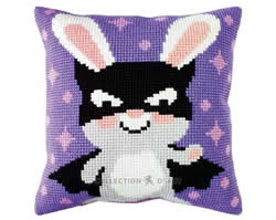 Cushion cross stitch kit I'm not a Hare! - Collection d'Art