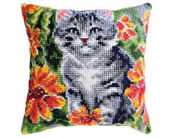 Cushion counted cross stitch kit I Hid - Collection d'Art