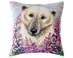 Kussen borduurpakket Polar Bear - Collection d'Art