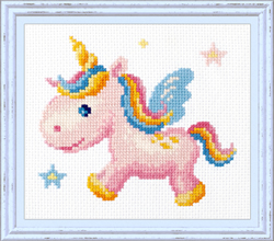 Borduurpakket Rainbow Unicorn - Magic Needle