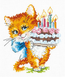 Cross stitch kit Be happy - Magic Needle