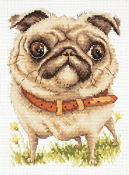 Cross stitch kit Pug-dog - Magic Needle