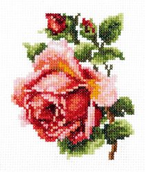 Cross stitch kit Small rose - Magic Needle (Chudo Igla)