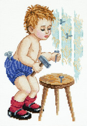 Cross stitch kit I am the master - Magic Needle