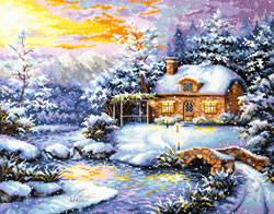 Cross stitch kit Winter's tale - Magic Needle