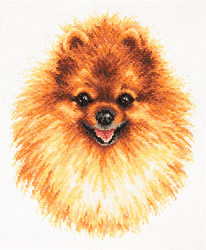 Cross stitch kit Pomeranian - Magic Needle