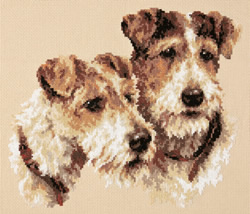 Cross stitch kit Fox Terriers - Magic Needle (Chudo Igla)
