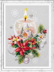 Cross stitch kit Christmas Candle - Magic Needle