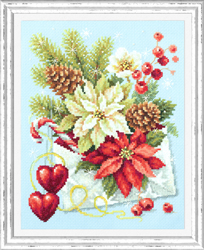 Cross stitch kit Merry Christmas! - Magic Needle
