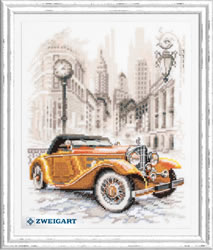 Cross stitch kit Retro Style - New York - Magic Needle