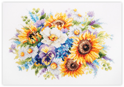 Borduurpakket Bouquet with Sunflowers - Magic Needle