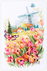 Cross stitch kit Tulips of Holland - Magic Needle