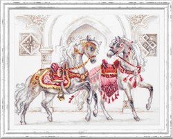 Cross stitch kit Royal Horses - Magic Needle