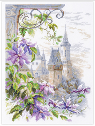 Cross stitch kit Fragrance of Clematis - Magic Needle