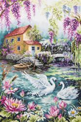 Cross stitch kit Dream Lake - Magic Needle