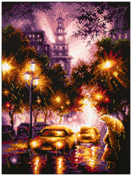 Cross stitch kit Rainy Night - Magic Needle