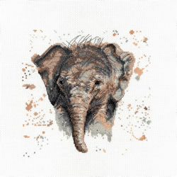 Cross stitch kit Eliza The Elephant - Bree Merryn